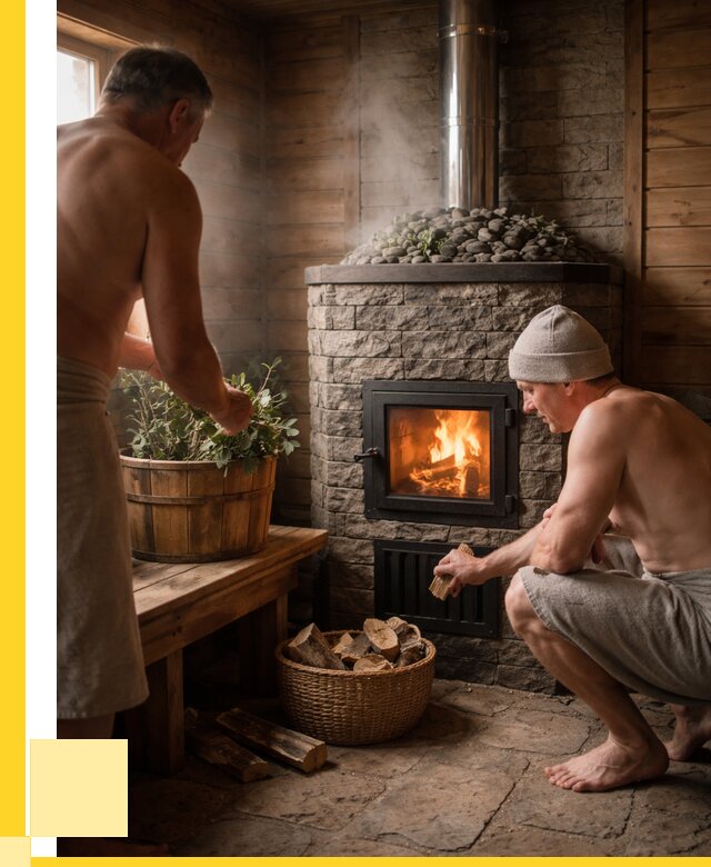 Банные печи под ключ в Коркине от 46715 р. | ЭриданКрк кирпичная