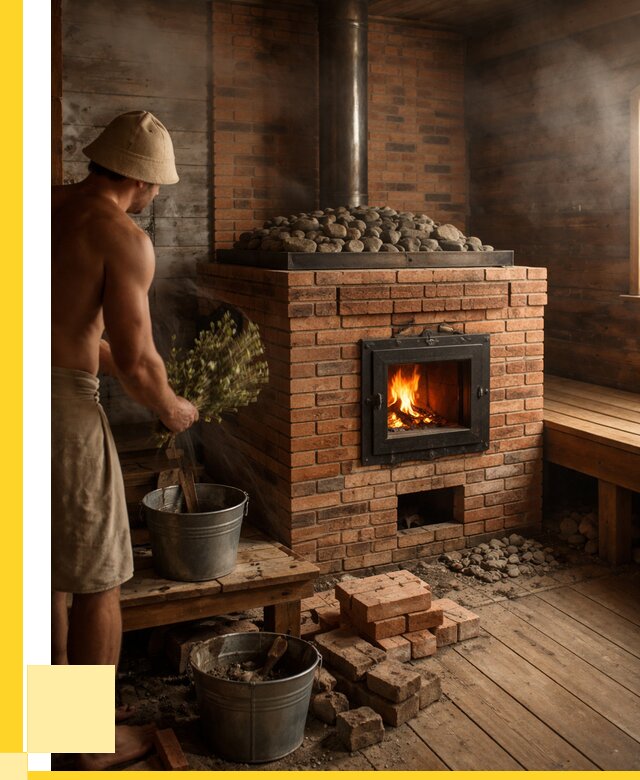 Кирпичные банные печи в Коркине от 93429 р. | ЭриданКрк