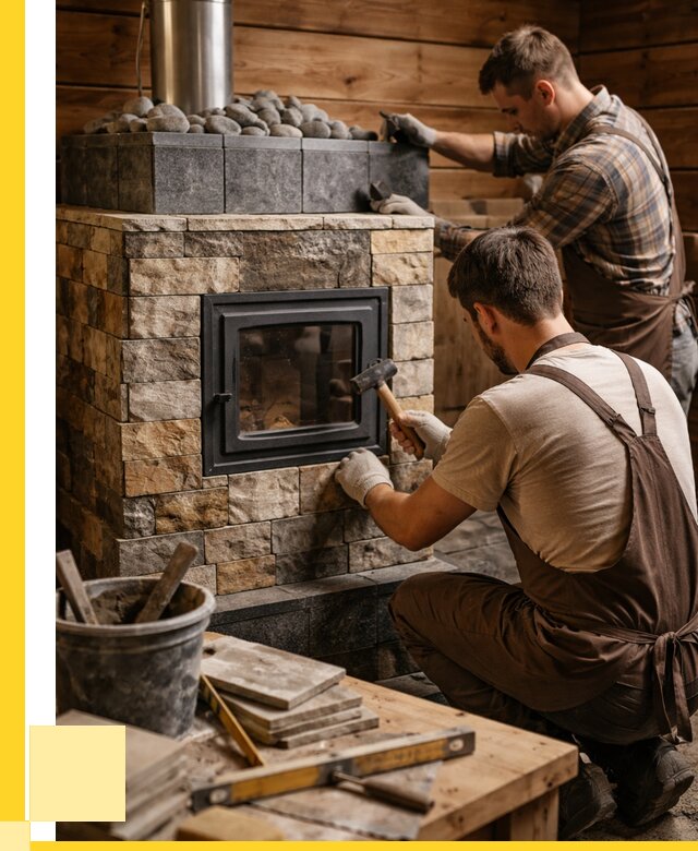 Облицовка банной печи в Коркине от 15572 р. | ЭриданКрк