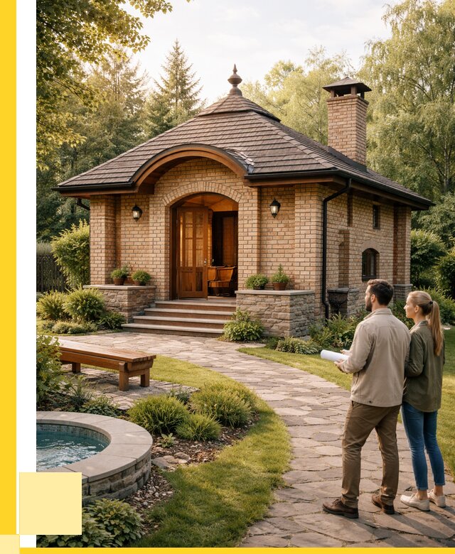 Проект кирпичной бани в Коркине от 31143 р. | ЭриданКрк