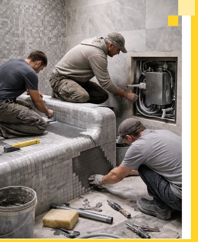 Проекты хамамов под ключ в Коркине и дизайн и строительство