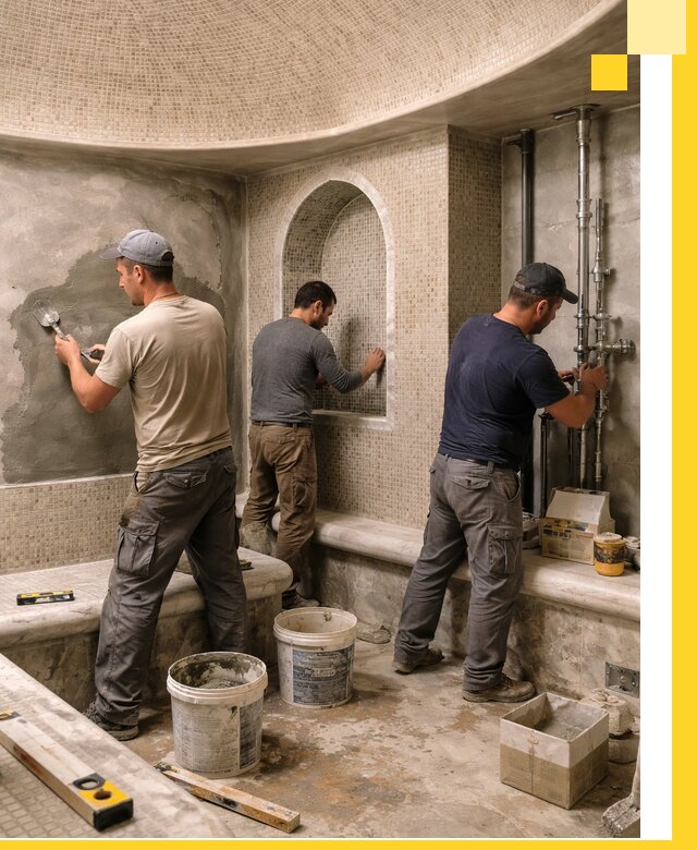 Профессиональный монтаж хамамов под ключ в Коркине с гарантией