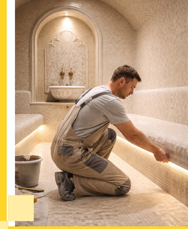 Отделка хамамов под ключ в Коркине от 5710 р. | ЭриданКрк