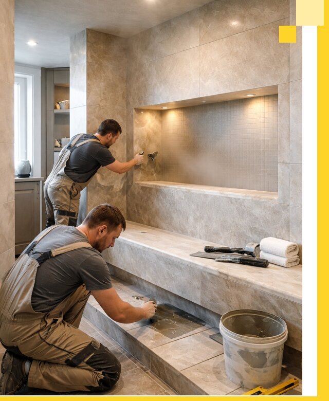 Профессиональное строительство хамама в квартире в Коркине