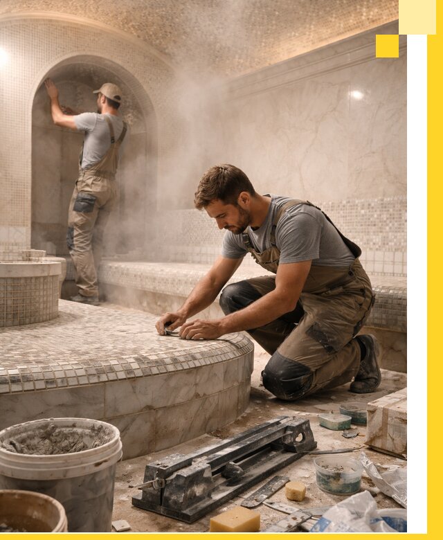 Профессиональный дизайн хамама и SPA под ключ в Коркине