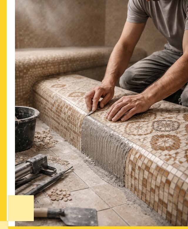 Плитка для хамама под ключ в Коркине от 3633 р. | ЭриданКрк