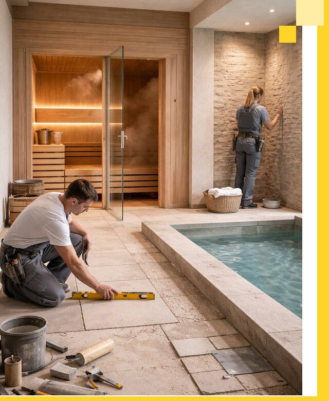 Комплексный дизайн и отделка интерьеров SPA под ключ в Коркине